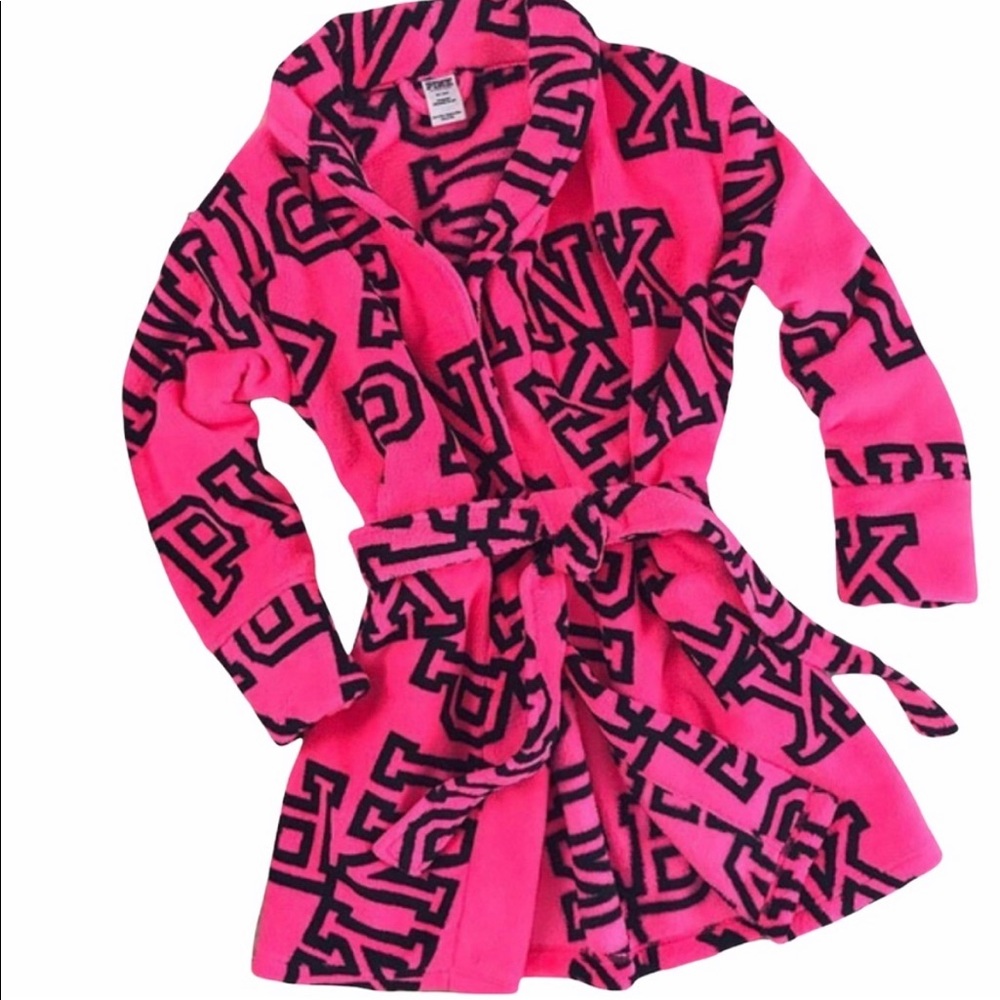 Womens PINK Robe